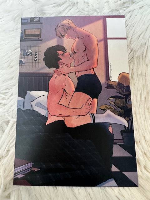 Playing Games artwork postcard