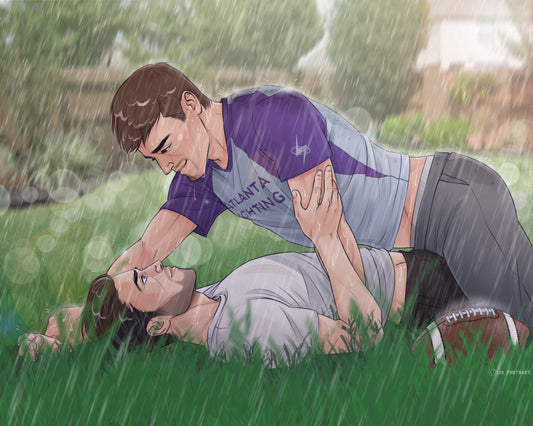 The Endgame postcard artwork - West x Anson